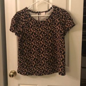 Geometric Anthro blouse